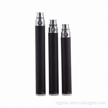 eGo-twist Electronic Cigarette Rechargeable Batteries with 650/900/1,100mAh Capacity, CE/RoHS Mark